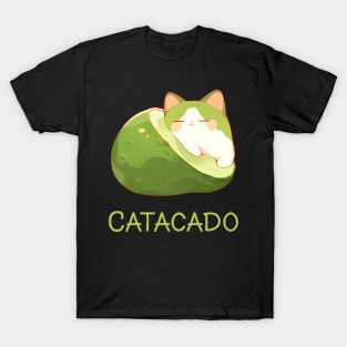 Catacado Funny Avocado Kawaii Cat Lover T-Shirt